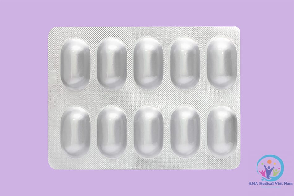 Mặt sau của vỉ Travinat 500mg