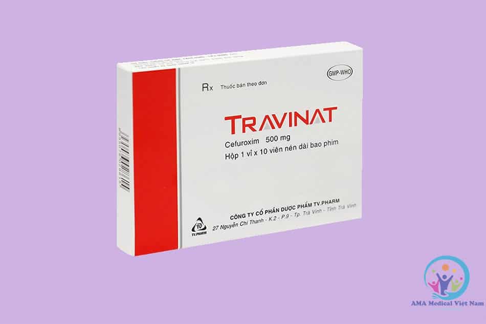 Hộp thuốc Travinat 500mg