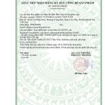 Giấy tiếp nhận đăng ký bản công bố sản phẩm Elasten