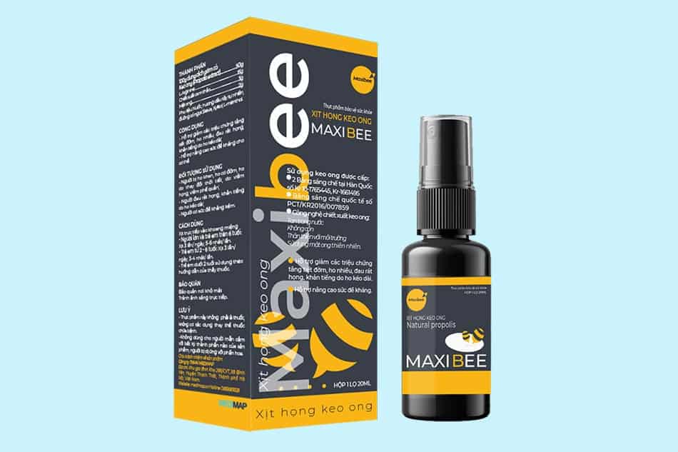Hình ảnh: Sản phẩm xịt họng keo ong Maxibee