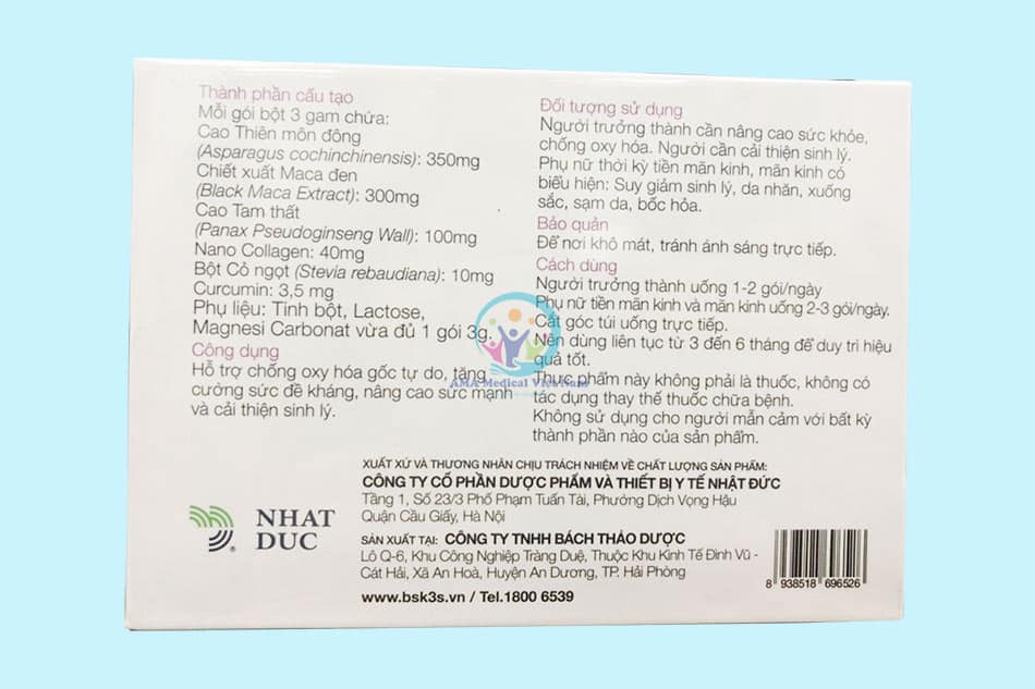 Thành phần của BSK - 3S