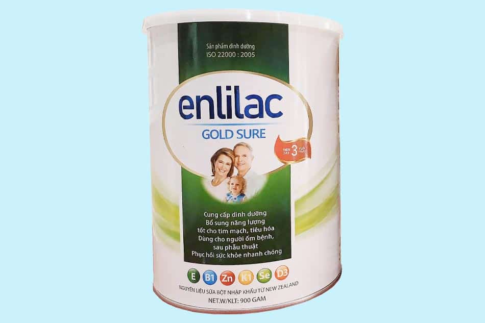 Dòng sản phẩm sữa non Enlilac Gold Sure