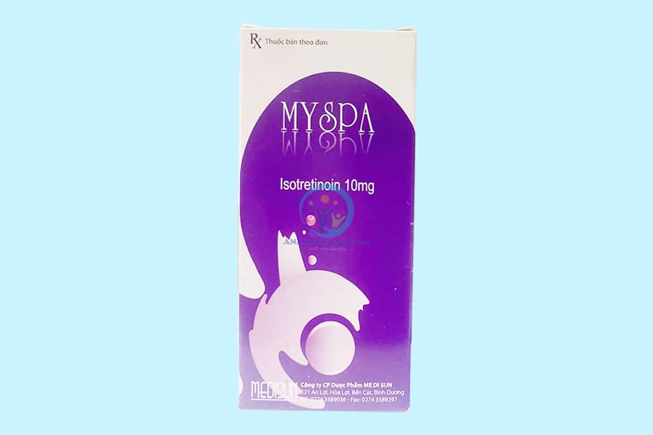 Hình ảnh: Thuốc Myspa trị mụn trứng cá