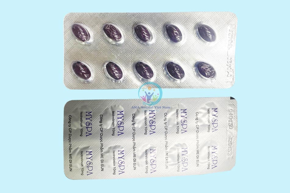 Viên uống Myspa isotretinoin 10mg