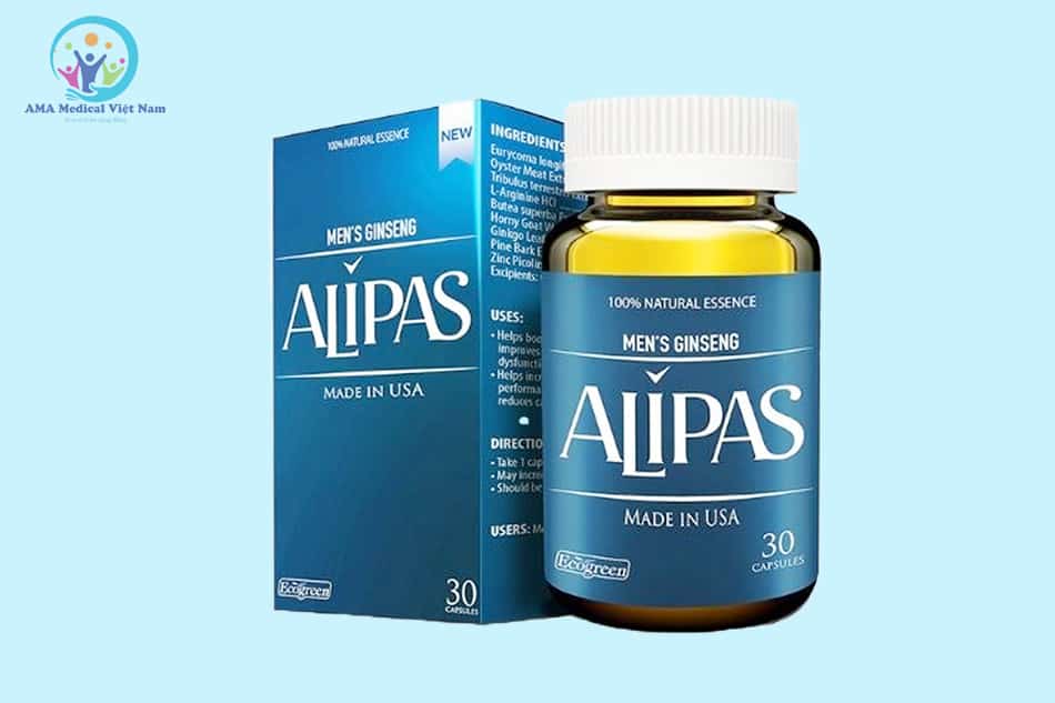 Hộp và lọ Sâm Alipas 30 viên