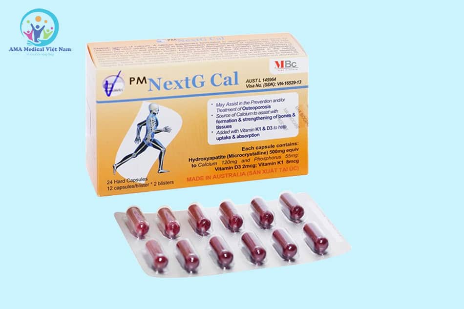 Hộp và vỉ Canxi NextG Cal