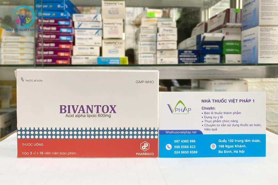 Bivantox 600mg bán tại Nhà thuốc Việt Pháp 1