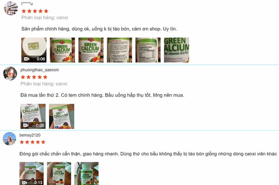Review sản phẩm từ người dùng