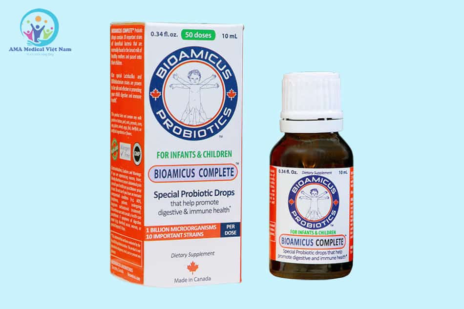 Bioamicus Complete hỗ trợ tăng cường sức khỏe hệ tiêu hóa cho trẻ