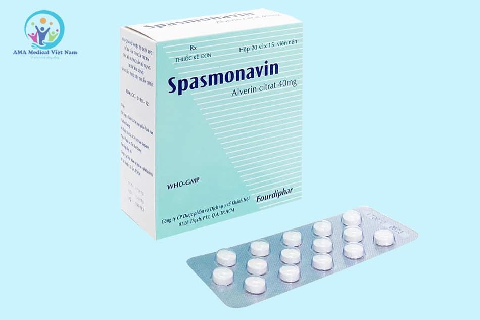 Hộp và vỉ thuốc Spamonavin 