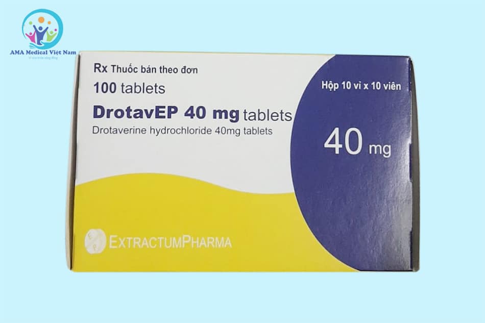 Hộp DrotavEP 40mg loại 10 vỉ
