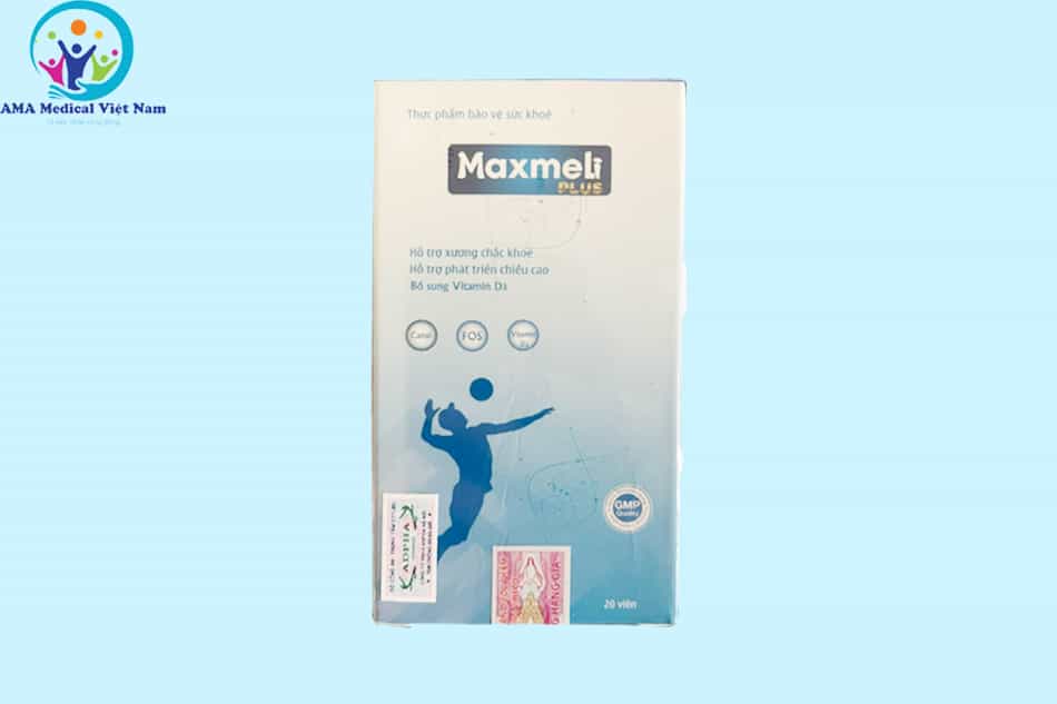 Mặt trước hộp Maxmeli Plus mẫu mới