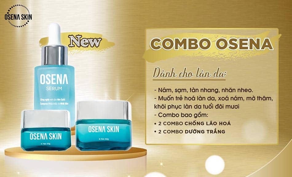 Công dụng của kem Cerepron Osena Skin trị nám chống lão hóa