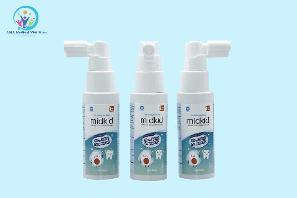 Xịt răng miệng Midkid có thể tích 30ml