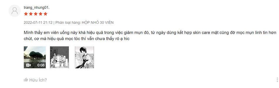 Review viên uống Biocystine