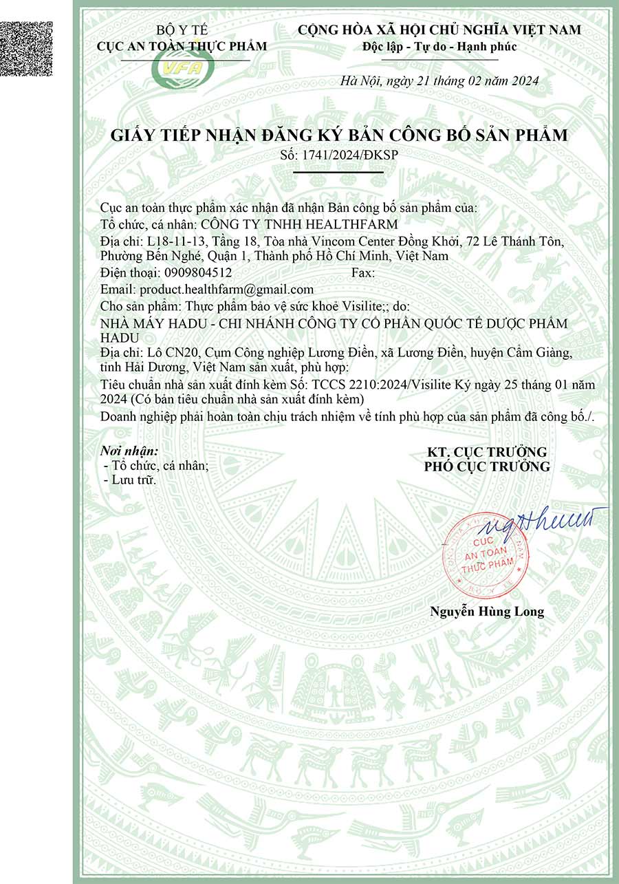 Giấy đăng ký Viselite