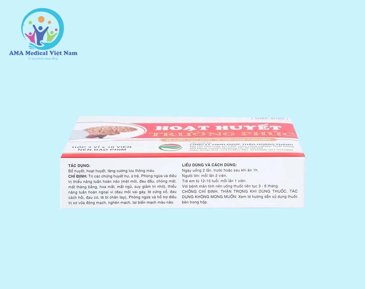 Hình ảnh mặt bên bao bì thuốc