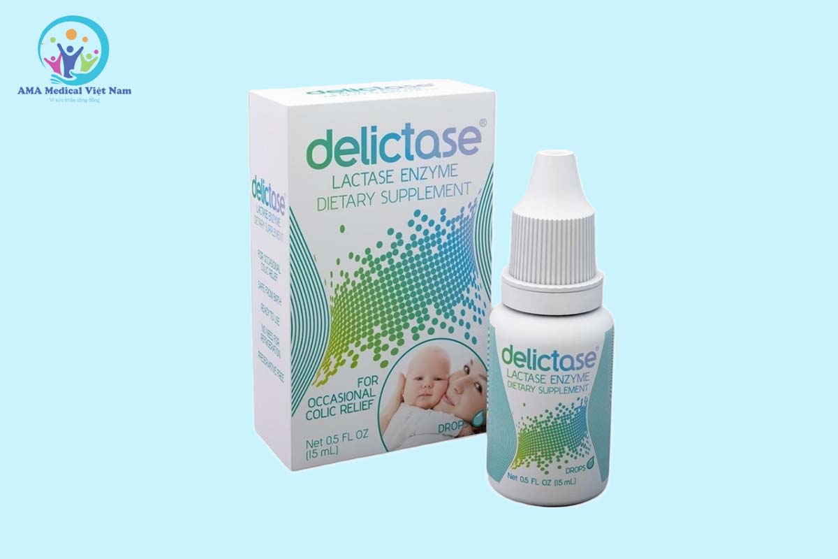 Hình ảnh lọ và hộp sản phẩm thực phẩm bảo vệ sức khỏe Delictase