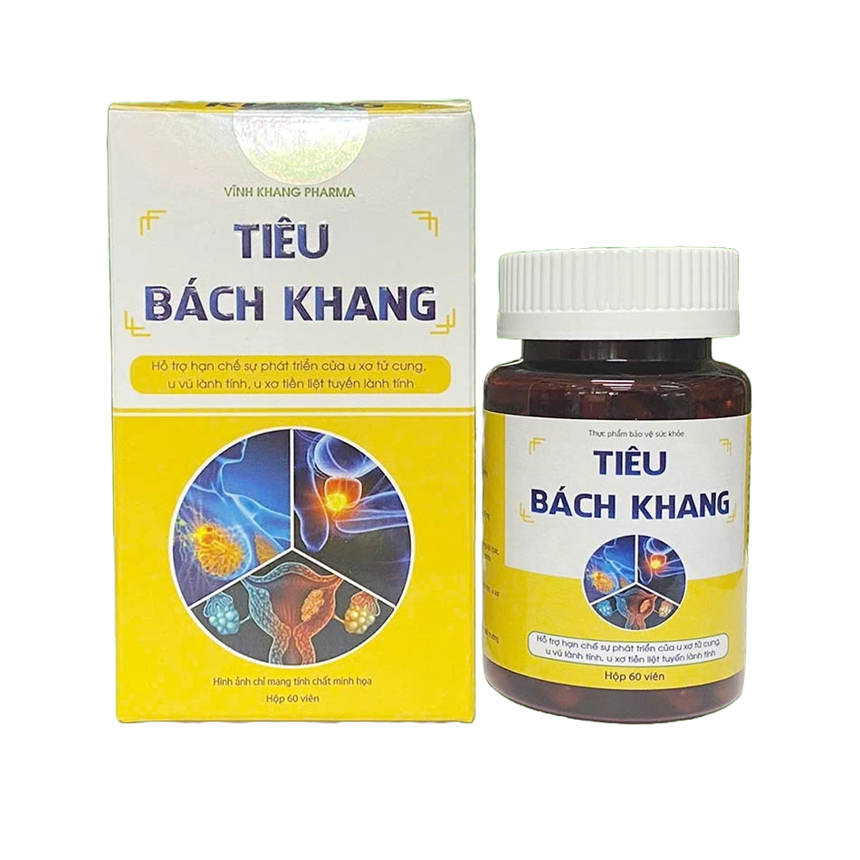 Hộp và lọ viên uống Tiêu Bách Khang