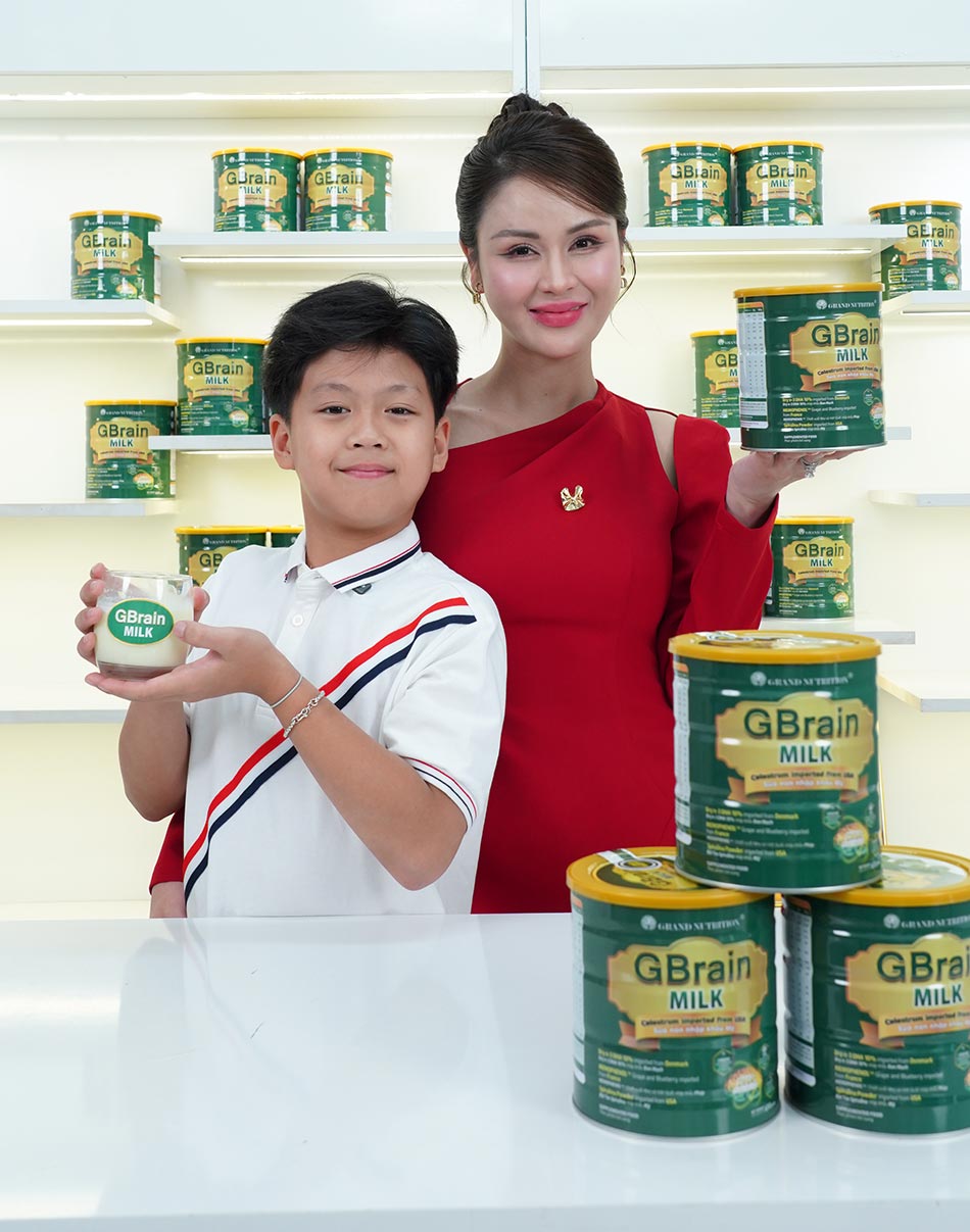 Sữa tảo trí não GBrain Milk được Diễn viên Lương Thu Trang cho con sử dụng nhiều năm nay