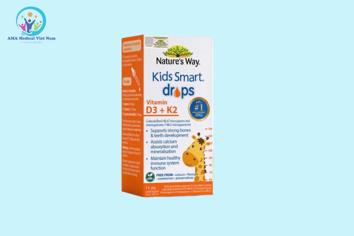 Vitamin D3K2 Organic Nature's Way là thực phẩm bảo vệ sức khỏe được sản xuất tại Úc đến từ thương hiệu Nature's Way